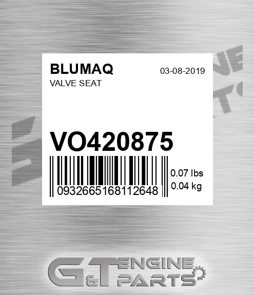 VO420875 Valve Seat for BLUMAQ