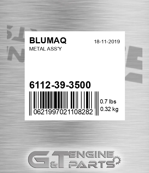 6112-39-3500 Metal Ass'y for BLUMAQ