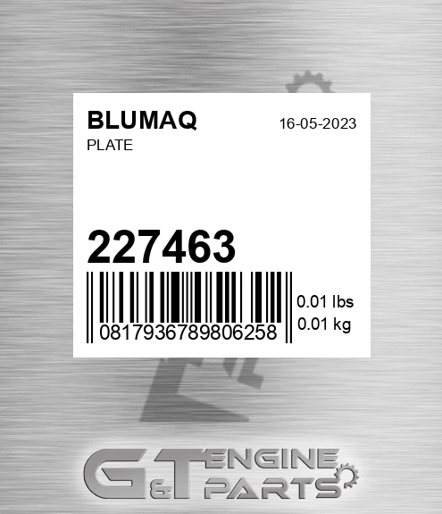 227463 Plate