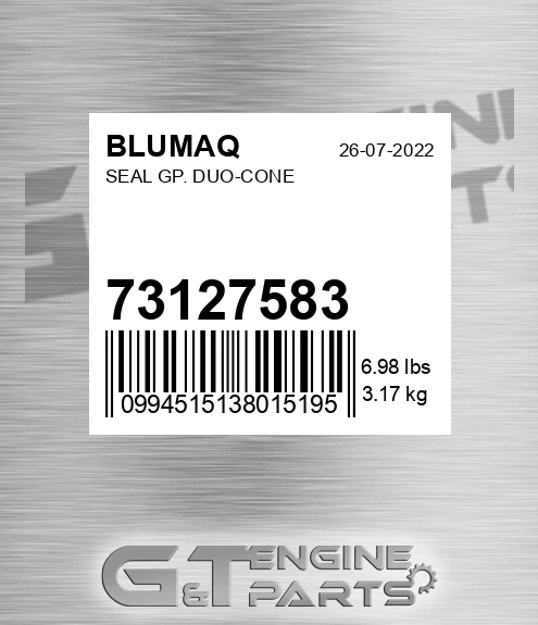 73127583 Seal Gp. Duo-cone for BLUMAQ