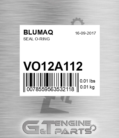 VO12A112 Seal O-ring for BLUMAQ
