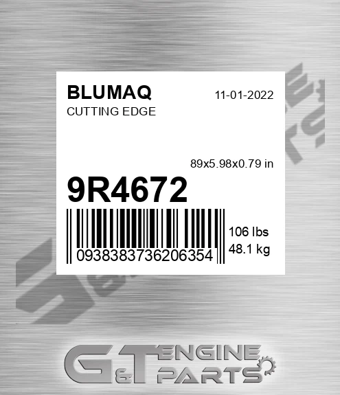 9R-4672 Cutting Edge for BLUMAQ
