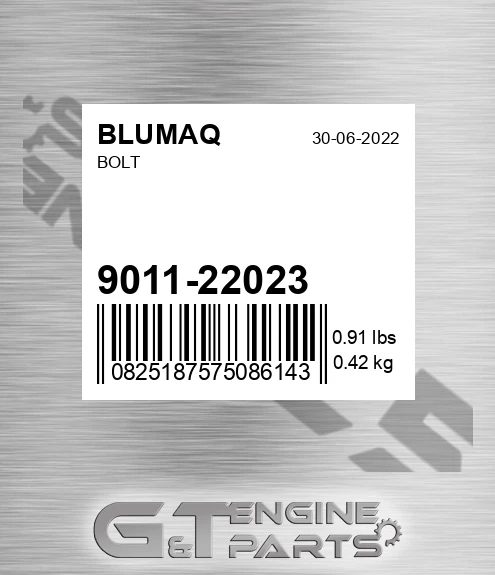 9011-22023 Bolt for BLUMAQ