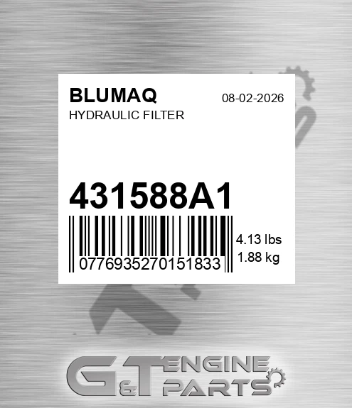 431588A1 Hydraulic Filter for BLUMAQ