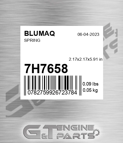 7H-7658 Spring for BLUMAQ