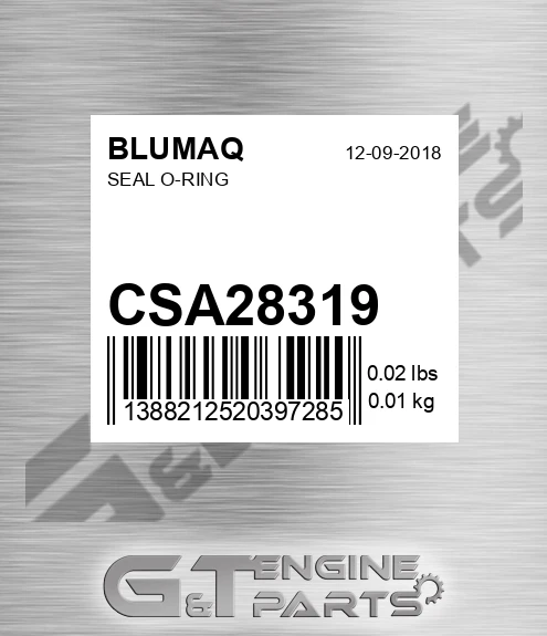 CSA28319 BLUMAQ Seal O-ring