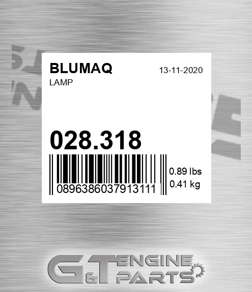 028.318 Lamp for BLUMAQ