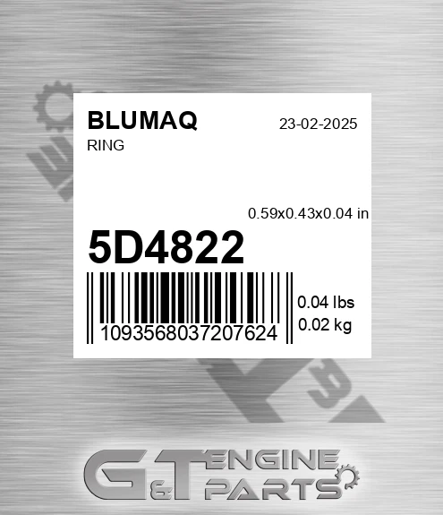 5D-4822 Ring for BLUMAQ