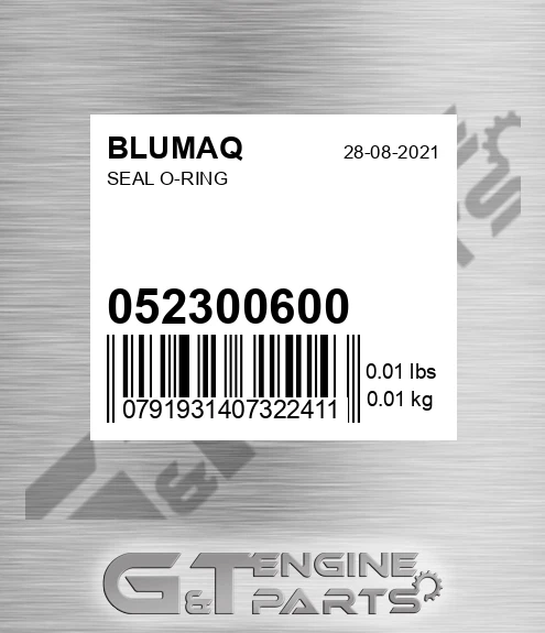 052300600 Seal O-ring for BLUMAQ