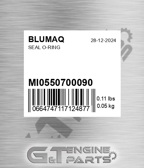 MI05507-00090 Seal O-ring for BLUMAQ