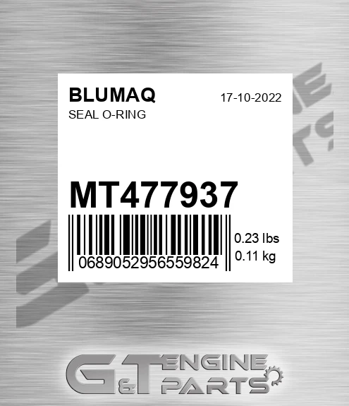MT477937 Seal O-ring for BLUMAQ