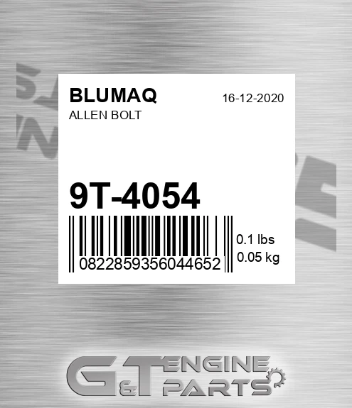 9T-4054 Allen Bolt for BLUMAQ