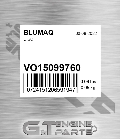 VO15099760 Disc for BLUMAQ