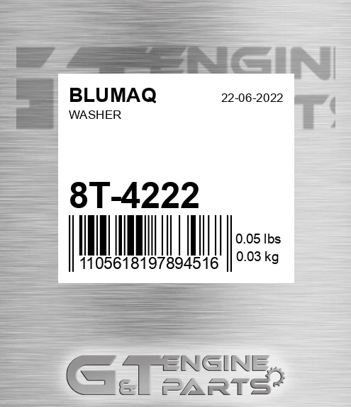 8T-4222 Washer for BLUMAQ