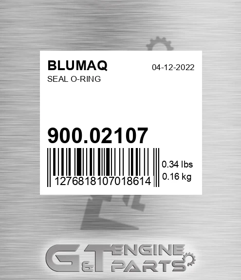 900.02107 Seal O-ring for BLUMAQ