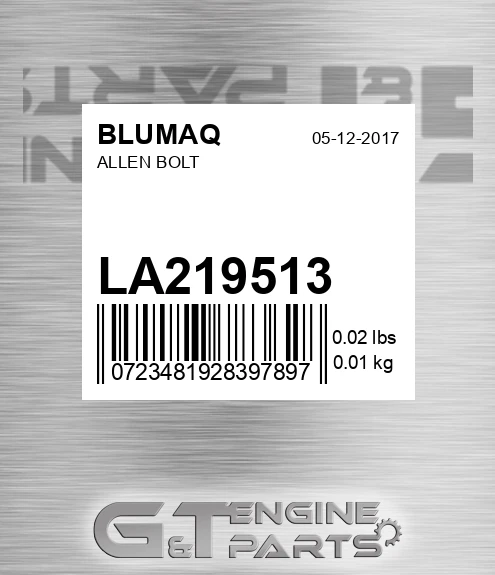 LA219513 Allen Bolt