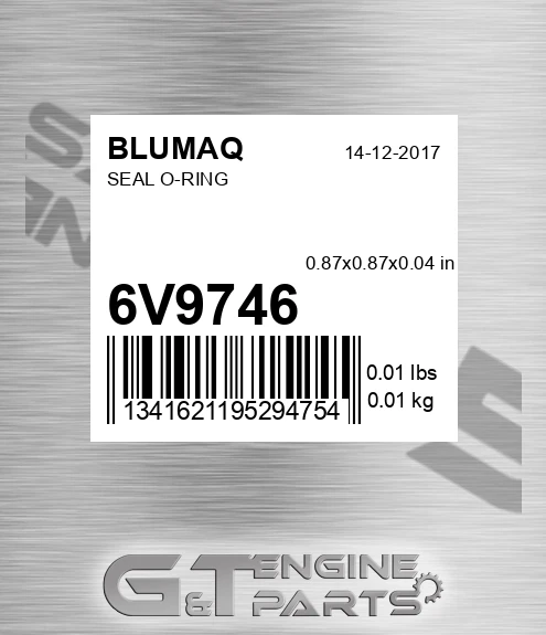 6V-9746 Seal O-ring for BLUMAQ