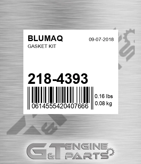 218-4393 BLUMAQ Gasket Kit