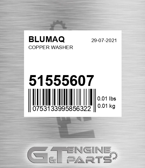 51555607 BLUMAQ Copper Washer