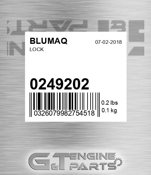 0249202 Lock for BLUMAQ
