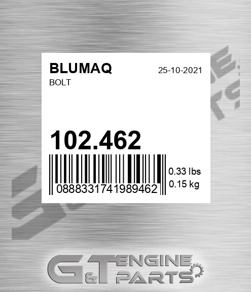 102.462 Bolt for BLUMAQ
