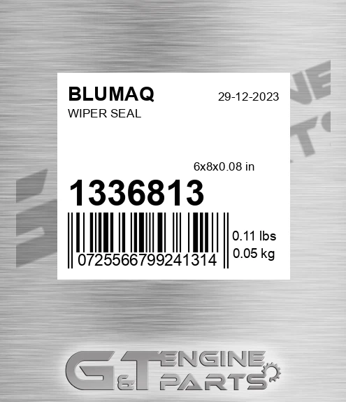 133-6813 Wiper Seal for BLUMAQ