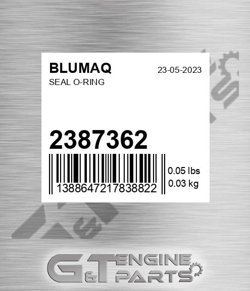 238-7362 Seal O-ring