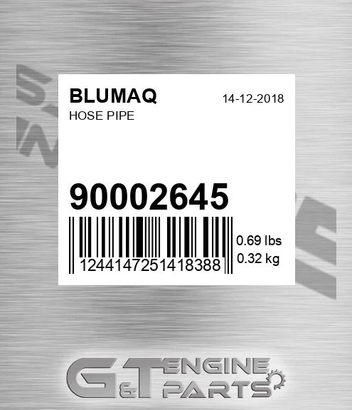 900.02645 Hose Pipe for BLUMAQ