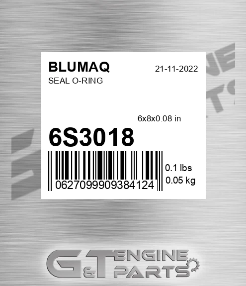 6S-3018 Seal O-ring for BLUMAQ