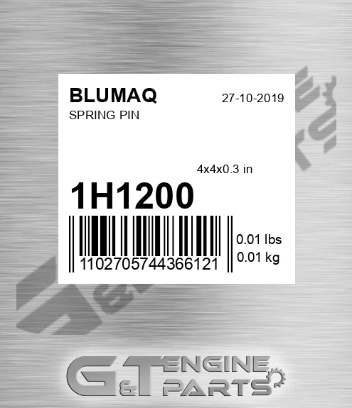 1H-1200 Spring Pin for BLUMAQ