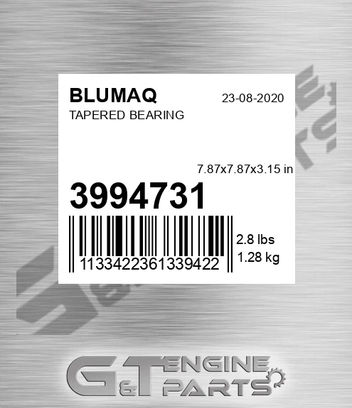 399-4731 Tapered Bearing for BLUMAQ