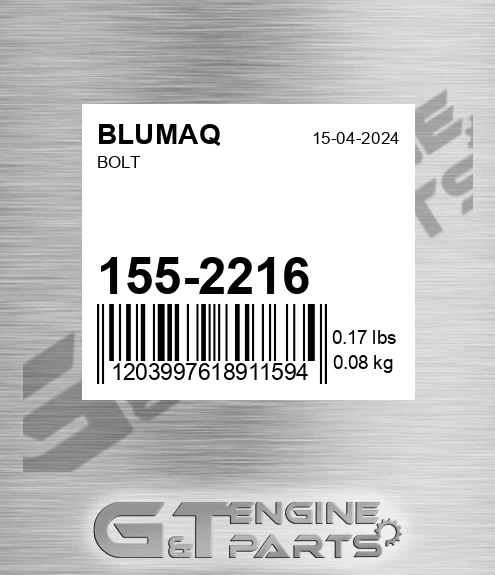 155-2216 Bolt for BLUMAQ