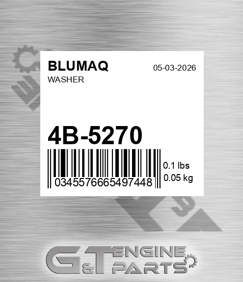 4B-5270 Washer