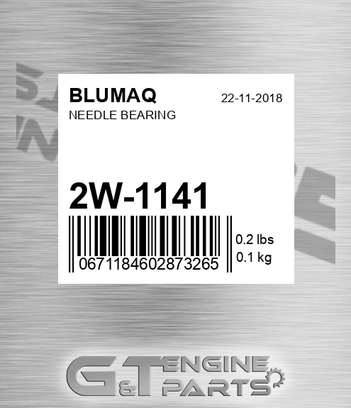 2W-1141 Needle Bearing for BLUMAQ