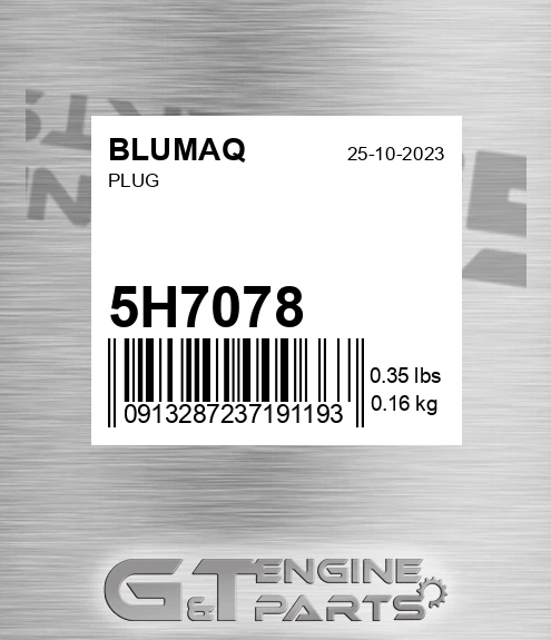 5H-7078 Plug for BLUMAQ