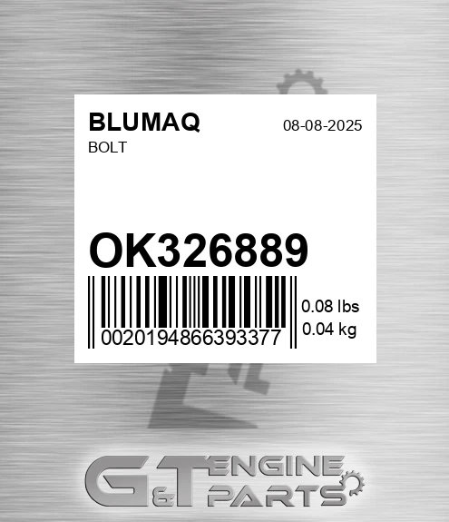 OK326889 Bolt for BLUMAQ