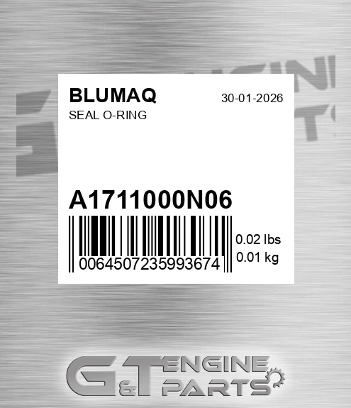 A1711000N06 Seal O-ring
