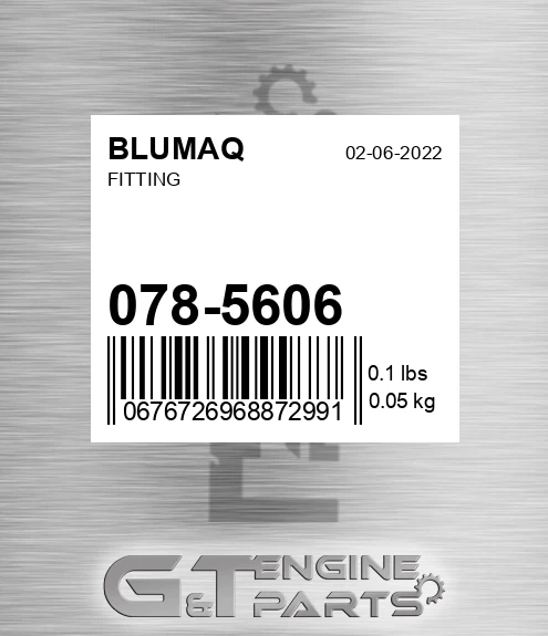 078-5606 Fitting for BLUMAQ