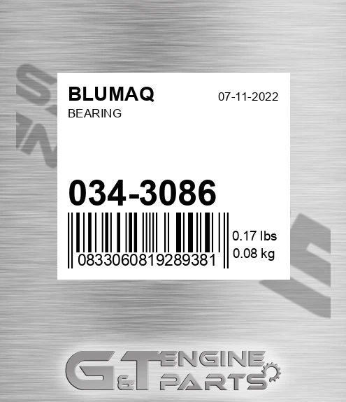 034-3086 Bearing for BLUMAQ