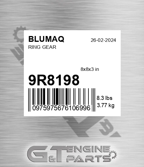 9R-8198 Ring Gear for BLUMAQ
