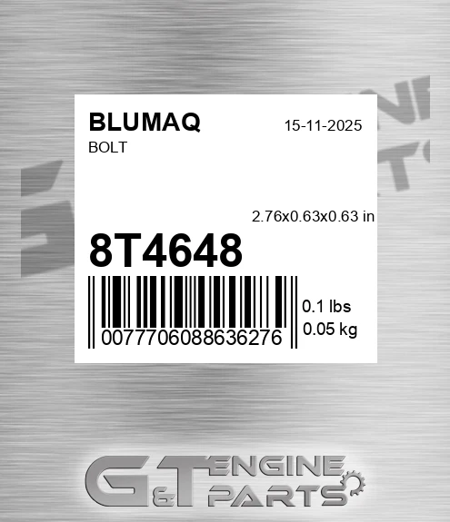 8T-4648 Bolt for BLUMAQ