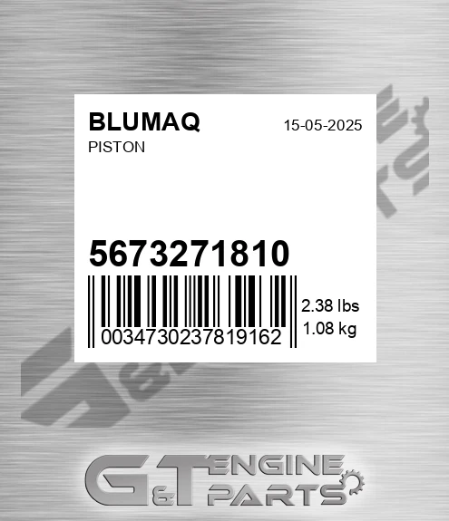 567-32-71810 Piston for BLUMAQ