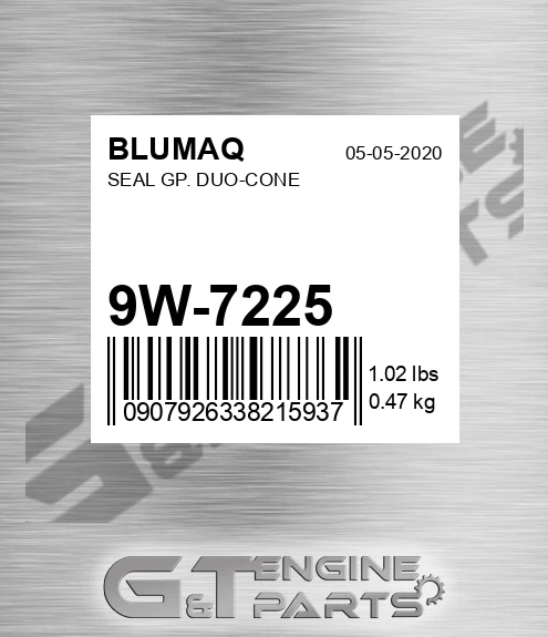 9W-7225 Seal Gp. Duo-cone for BLUMAQ