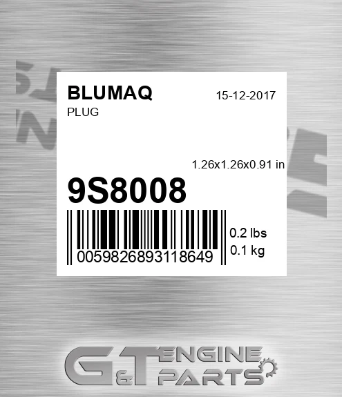 9S-8008 Plug for BLUMAQ