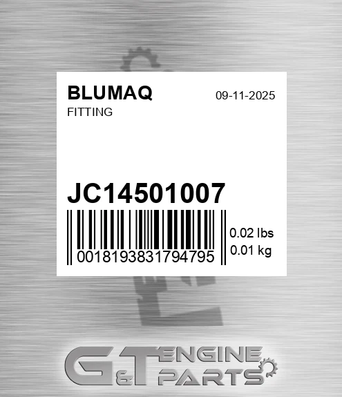 JC1450/1007 Fitting for BLUMAQ