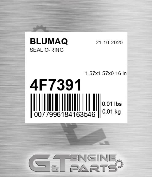 4F-7391 Seal O-ring for BLUMAQ