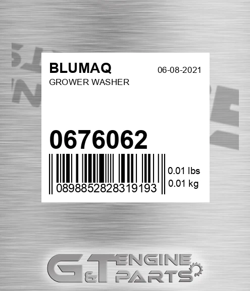 067-6062 Grower Washer for BLUMAQ
