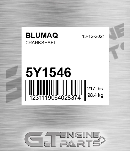 5Y-1546 BLUMAQ Crankshaft