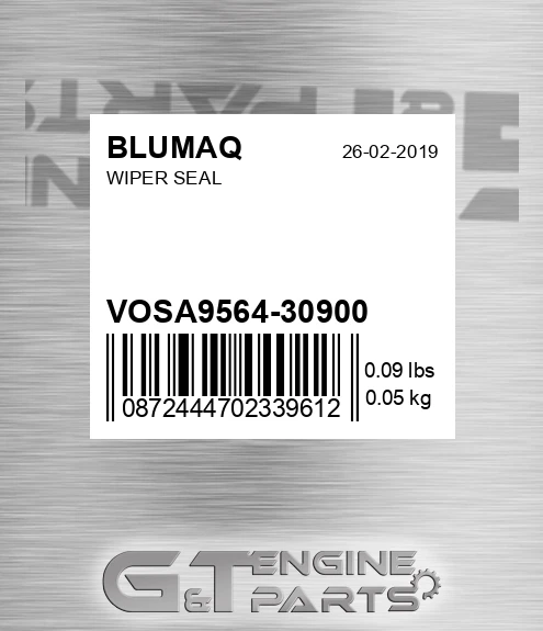 VOSA9564-30900 Wiper Seal for BLUMAQ