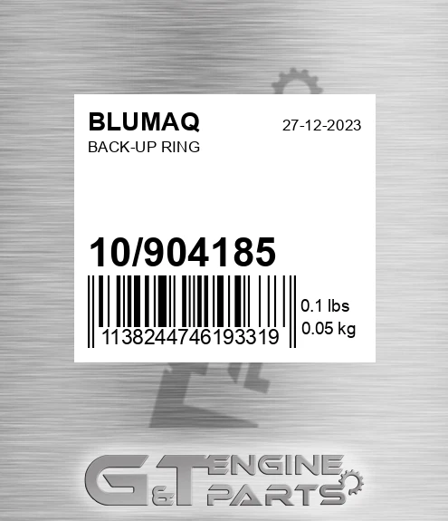 10/904185 Back-up Ring for BLUMAQ
